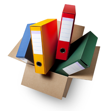 box files in archive box